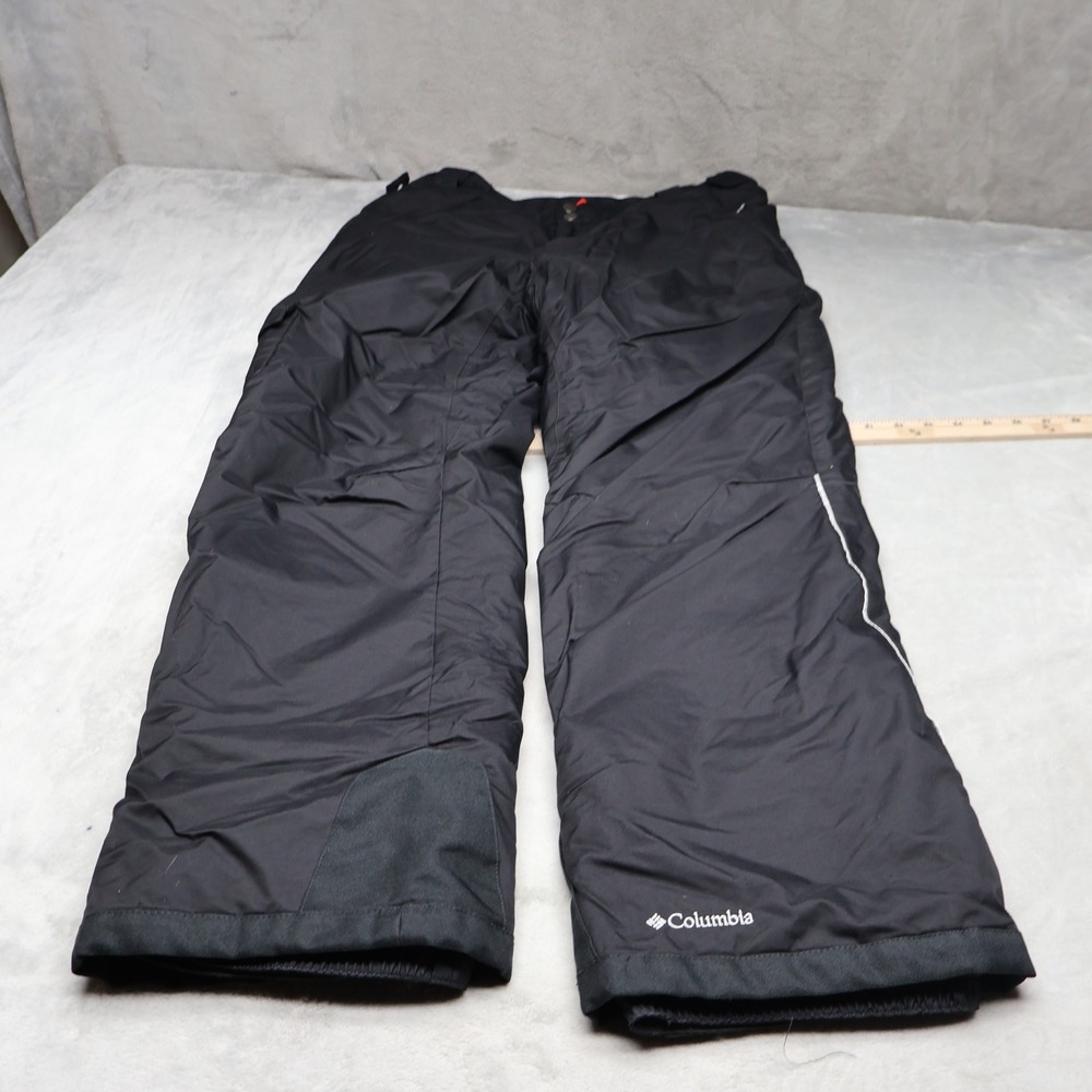 Columbia Snow Pants Womens XL Black Omni-Heat Insulated Waterproof Winter 32x31
